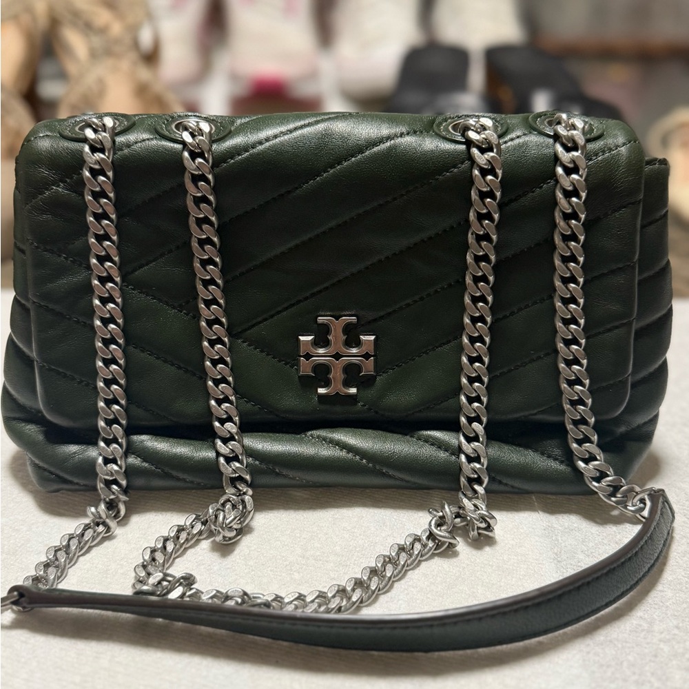 Tory Burch Kira Chevron Poblano Bag - Picture 3 of 9